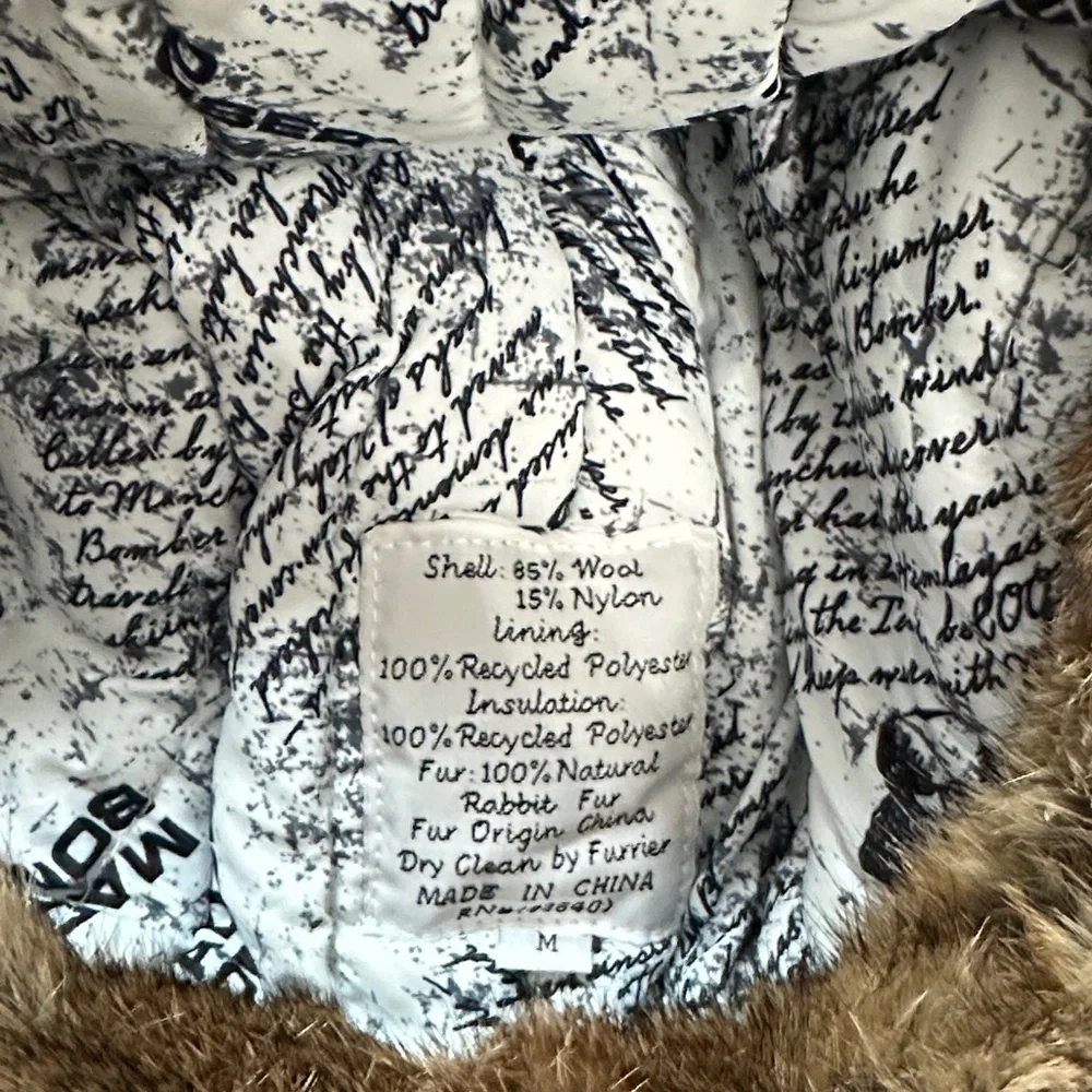 Woolrich Brown and Red Fur Trapper Hat - Picture 5 of 5